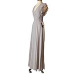 Lulus grey maxi wrap dress Gray Size XS Photo 4
