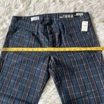 Gap  WOMEN’S 1969 ALWAYS SKINNY JEANS IN BLUE PLAID SIZE 28/6R Photo 6