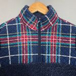 Vera Bradley Pullover Teddy Fleece Jacket Plaid Quilted Women Quarter Zip Small Photo 12