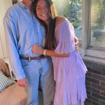 Amazon Purple Tiered Ruffle Dress Photo 1