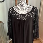 Dress Barn size 14 black dress with lace detail. Photo 1