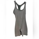 SKIMS  Outdoor Basics Mid Thigh Bodysuit in the Heather Grey small Photo 1