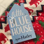 Little Blue House drawstring Fair Isle legging woman sleep loungewear pant Sz L Red Size L Photo 4