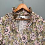 Sundays  Spence Poplin Dress In Sage Floral M Photo 2