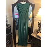NEW Vintage Sleeveless Ruffle High Waist Wide Leg Long Jumpsuit M Green Size M Photo 1
