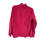 Eddie Bauer Women's Long Sleeve Tee L Pink Fleece Quarter-Zip Photo 2