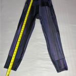 Lululemon athletica Black and Purple Striped Leggings Photo 6