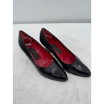 Sesto Meucci OLE Black Leather Pumps Made in Spain Leather Sole Luxury 6.5M Photo 2