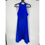 A.L.C. Renzo B Pleated Midi Dress in Adriatic Blue Size 00 Photo 3