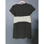 ZARA Black and White Work Dress Flowers with Blue detailing Corpcore Short Dress Photo 1