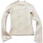 Tommy Hilfiger Y2K  Mock Neck Ivory Sweater Photo 2