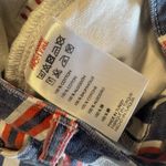 BDG  Mom Shorts Womens 27 Red White Blue Striped Denim High Rise Button Fly Photo 6