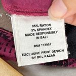 Bel Kazan Maxi Dress Long Sleeve Pink Black Print‎ Casual XS Photo 3