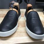 Vince Blair Sneakers Women's 12 Black Perforated Leather Slip-On Low Top Comfort Photo 0