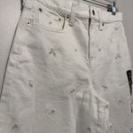 J.Crew ‎ NWT Wide-leg Embroidered Cropped Jean in Ivory Denim Embroidery Size 26 Photo 3