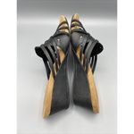 Minnetonka  Black Strappy Wedge Slip On Sandals Womens‎ 8 Photo 4