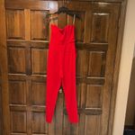 NWT Rachel Roy Red Strapless Jumpsuit Size 6 Show Your Love Photo 2