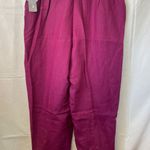 Jones New York Vintage  100% Linen Magenta Office Pants NWT 16W Photo 5