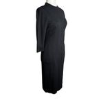 Vintage 60s Betty Barclay Pencil Dress S Black Wiggle Midi Zipper Union Made Photo 3