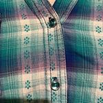 Bit & Bridle  women’s long sleeve plaid western cowboy button-down shirt size XL Photo 3