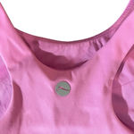 Women's Pink Padded Activewear Crop Top with Built in Bra Size Large Photo 2