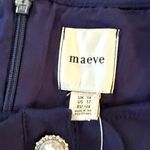 Maeve Anthropologie Puff-Sleeve Colorblock Scallop Romper Playsuit Size 12 NWT Photo 6