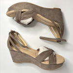 Dirty Laundry  DL Dive In Platform Wedge Sandal in Dusty Taupe Photo 5