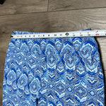 IBKUL Venetian Tiles Denim Stretch Golf Ankle Pants Blue White Size 10 Photo 4