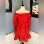 NWT Orange Smocked Knee Photo 2