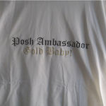 POSH Ambassador Gold Baby Custom White Short Sleeve Graphic T Photo 2