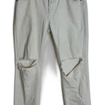 One Teaspoon  Awesome Baggies Jeans Womens 28 White Distressed Ripped Denim Photo 0