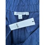 Chico's NWT Blue Pull On Linen Flare Trousers Wide Leg Pants Size 12 Photo 4
