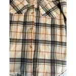 Unbranded Fleece Shacket Womens Medium Gold Plaid Warm Pockets Outdoors Unlined‎ Photo 4