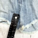 Talula Shorts Women Size 26 Light Wash Blue Denim High Rise Midi Raw Hem Zip Fly Photo 4