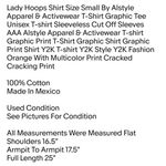 Alstyle Apparel  Lady Hoops Shirt Size Small By & Activewear T-Shirt Graphic Tee Unisex T-shirt Photo 1