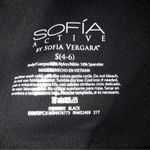 Sofia Vergara  Womens Cropped Joggers Size S 4-6 Black Nylon Spandex Pockets New Photo 6