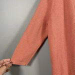 Lands' End Sweater Coral Open Front Casual Beach Cozy Cardigan Lagenlook Size L Photo 2