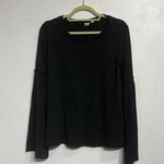 Gap Top Black Tiered Bell Sleeves Flared Pullover Sz XS Photo 0