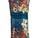ZINZANE Women's Sleeveless Floral Midi Dress Size L Blue Multicolor Tropical Size L Photo 0