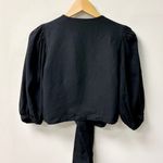 Ostra Brasil Puff Sleeve Tie Front V Photo 1