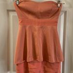 BCBGeneration  Orange Strapless Mini Dress size 2 Photo 0