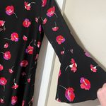 CeCe  Black Floral Long Sleeve Dress Photo 1