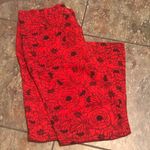Bill Blass Vintage 90’s Bill brass red floral jeans 14 bohemian Photo 6
