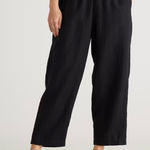 Quince  100% European Linen Black Pants Sz L Photo 0
