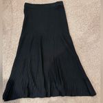 Women's NINETY CLOTHING CO knitted Pleated Maxi Skirt Black Photo 6