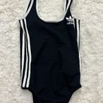 Adidas Black Bodysuit 3 Stripes Photo 1