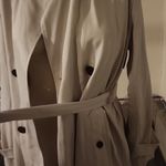 ALLSAINTS  WYATT CLASSIC BEIGE COTTON TRENCH COAT SIZE 2 Photo 5