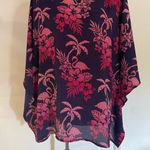 Quacker Factory  Navy and Red Floral Top Photo 5
