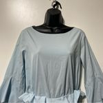 Altuzarra Powder Blue Flounce Ruffle Peplum Dress Size 38 Medium 8 Photo 4