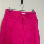 Nicole Miller  wide leg linen pants‎ Hot Pink Size 12 Photo 1